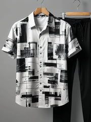 Street Art Inspired Co-ord – Graphic Shirt with Relaxed Black Trousers