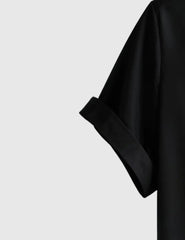 Men's Geometric Stripe Short Sleeve Button-Up Shirt with Inner White Tee – Retro Colorblock Design