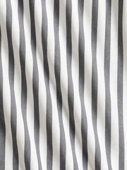 Korean Fit Co-ord Set – Pinstripe Shirt with Clean White Pants