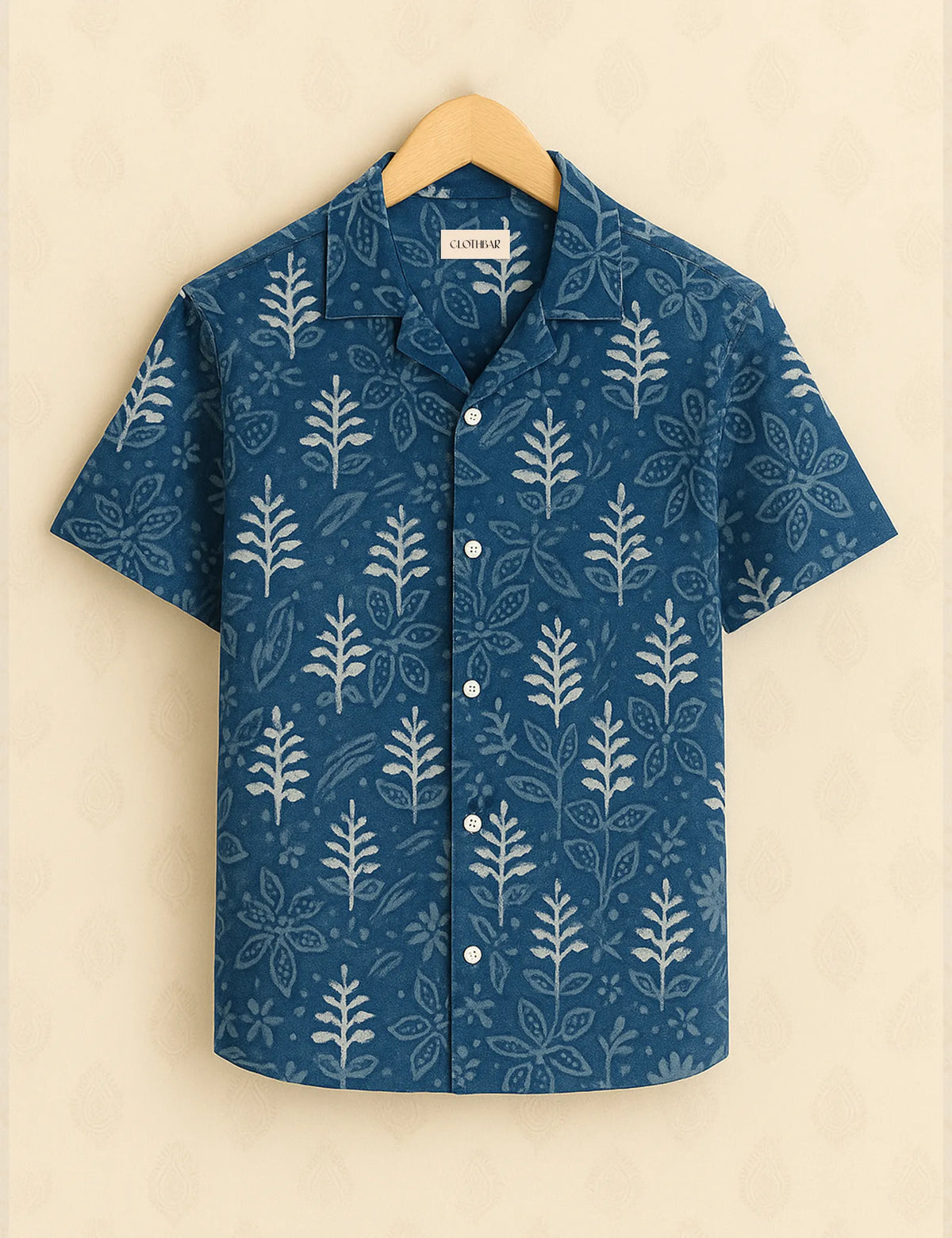 Indigo Forest Vibe Men’s Half Sleeve Shirt GenZ Edition
