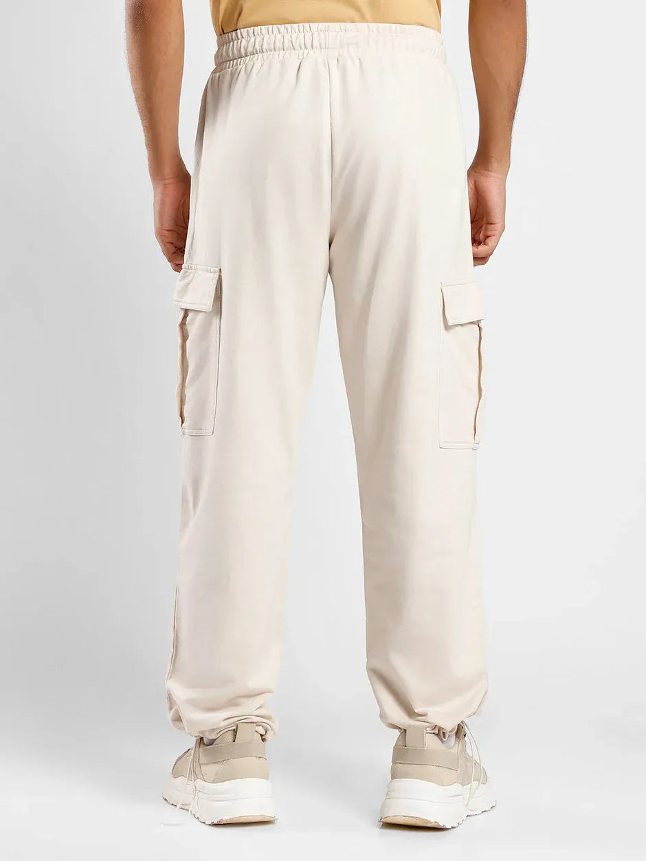 Men’s Korean Arctic Wolf Cargo Joggers – Relaxed Fit, Streetwear Style with Multiple Utility Pockets & Adjustable Drawstring Hem