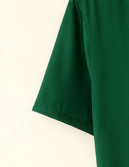 Heritage Vibe Green Printed Half Sleeve Shirt GenZ Edition