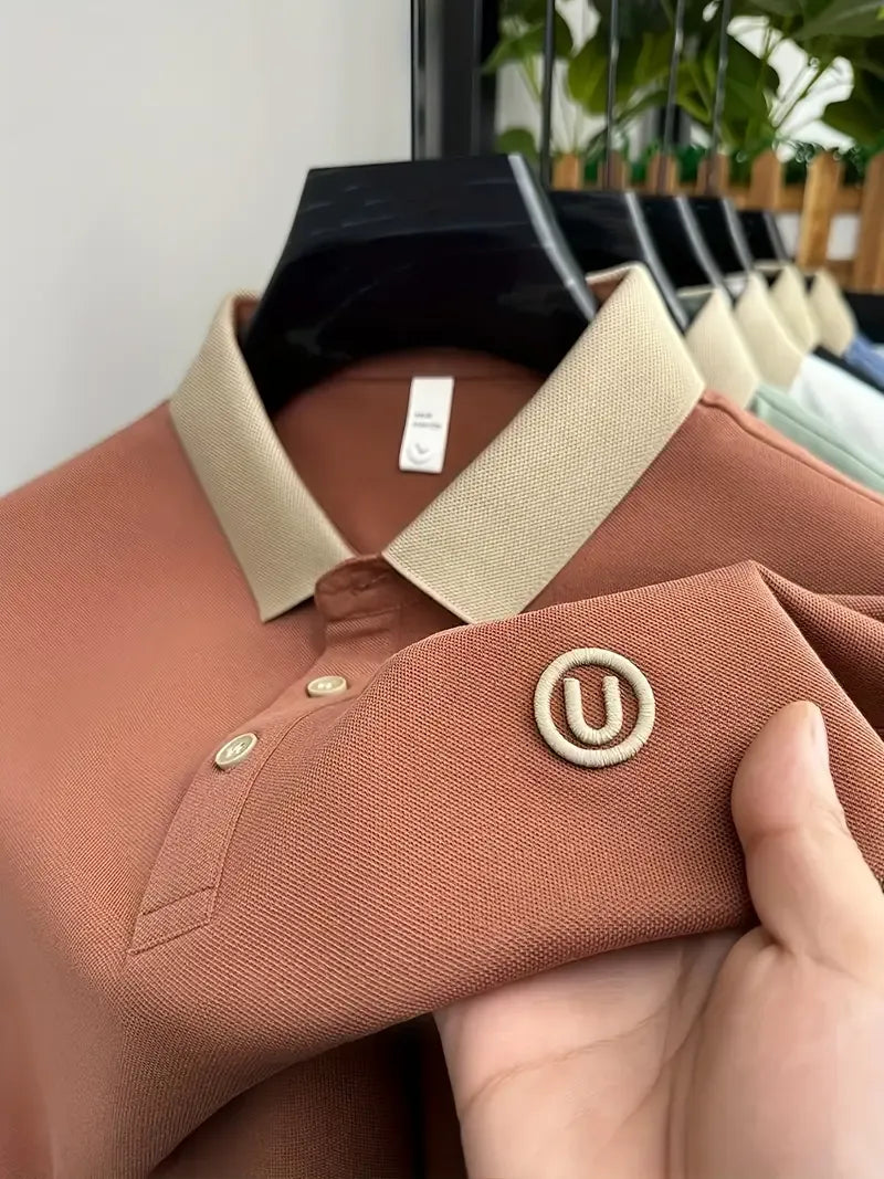 U's Signature Polo T-Shirt – Premium Knit Texture with U Embroidery